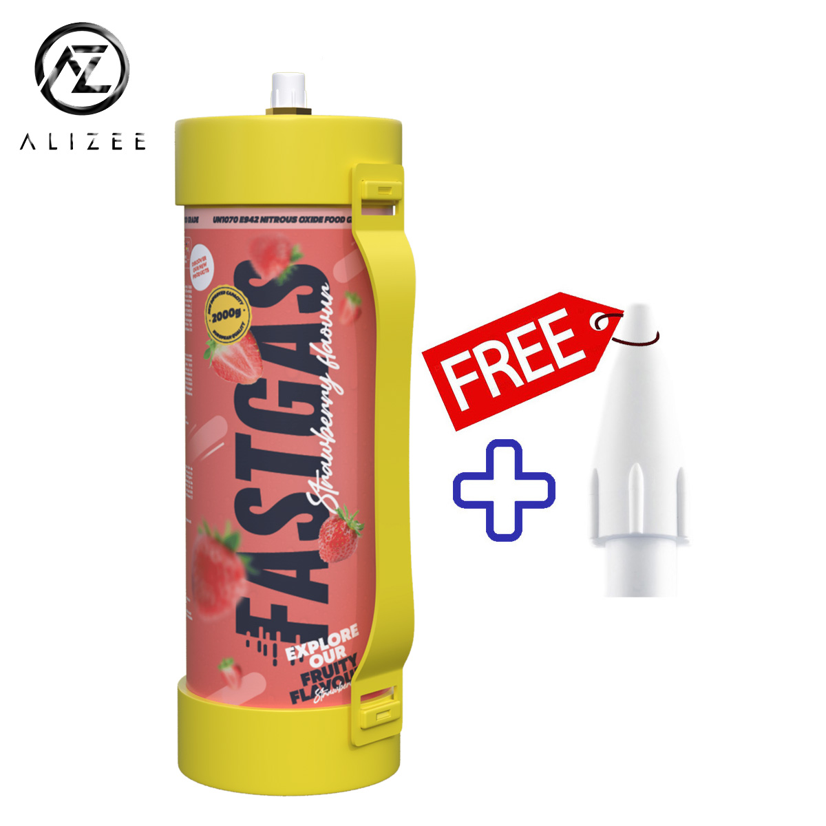 Wholesale Fastgas Strawberry Nitrous Oxide 2000g Cylinder Alizee Gas