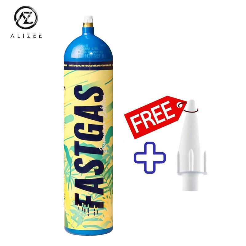 Fastgas Summer Edition 640g/615g Aluminum N2O Cylinder Wholesale - Free Silencer Nozzle