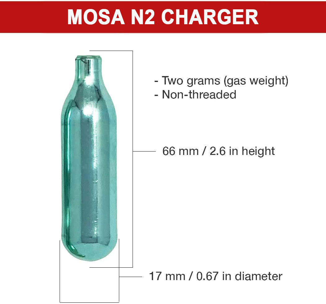 Mosa Nitrogen Chargers N2 Cartridges Wholesale (Free OEM / ODM
