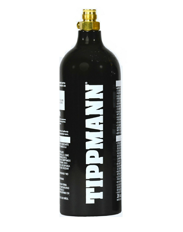 Tippmann Aluminum CO2 Paintball Tank 20oz w/ Pin Valve
