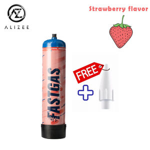 Fastgas 615g Strawberry Flavours Cream Charger Nitrous Oxide Cylinder - Free Balloons Nozzle